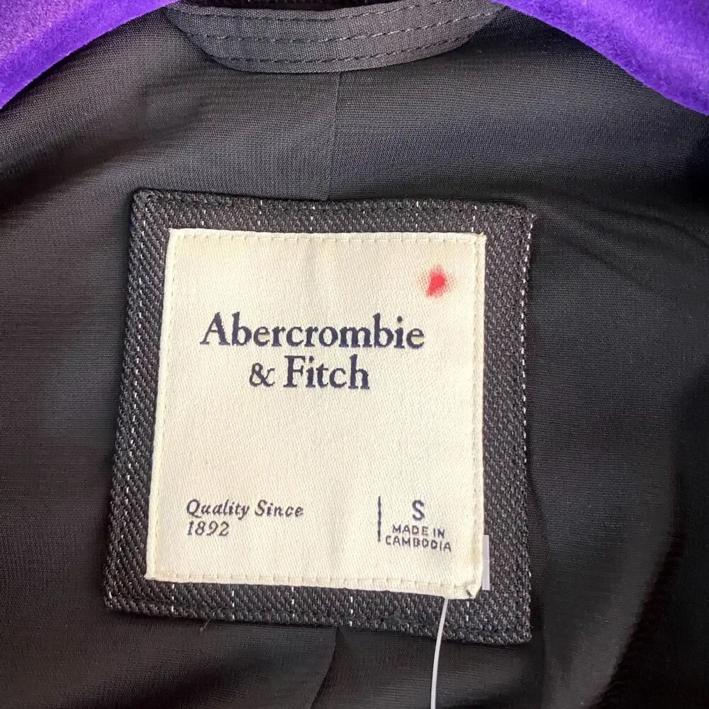 Abercrombie & Fitch Womens Gray Pinstripe Blazer Ladies Size‎ Small NEW
